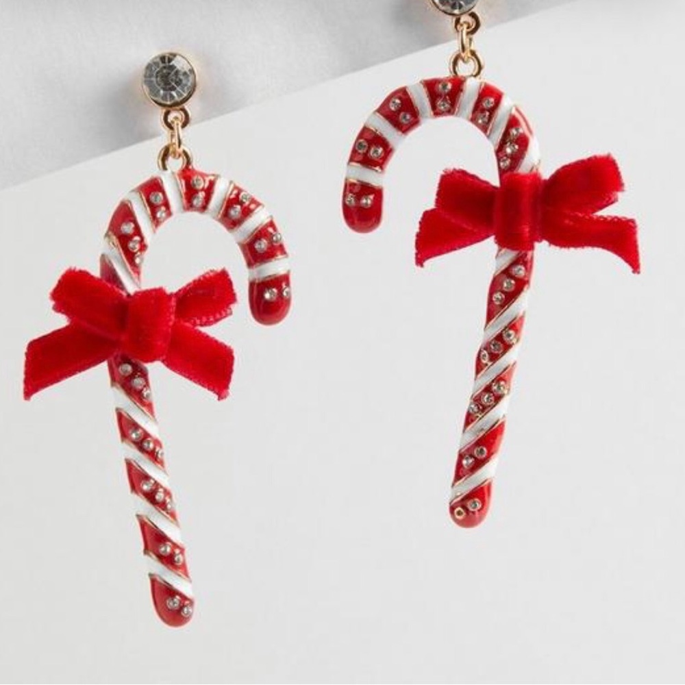 Torrid Candy Cane Statement Earrings - image 1